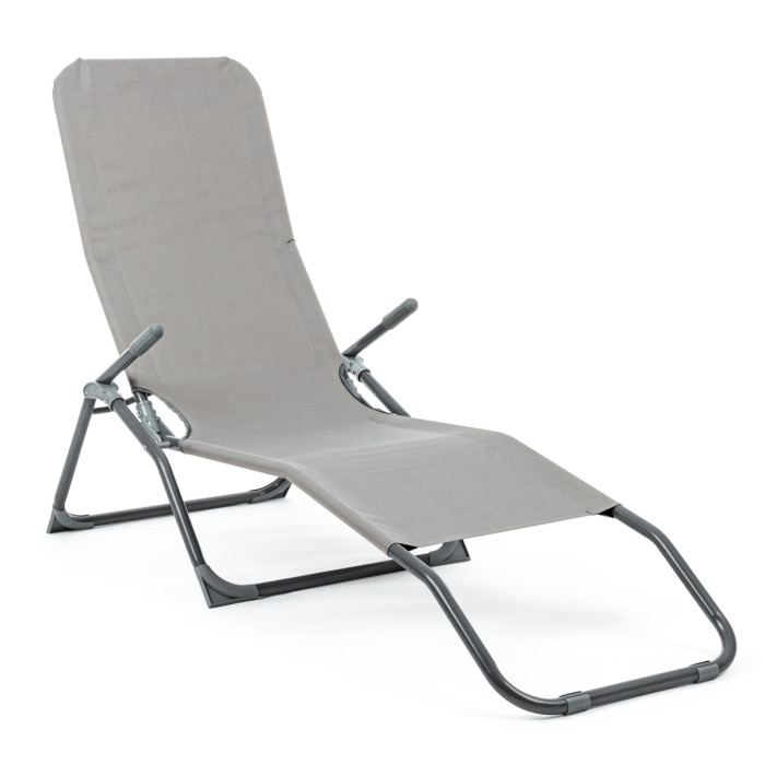 Lettino brandina pieghevole reclinabile basculante Grigio Rock