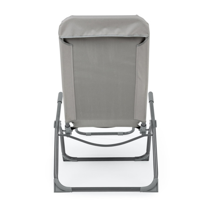 Lettino brandina pieghevole reclinabile basculante Grigio Rock