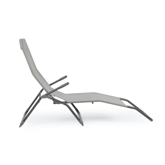 Lettino brandina pieghevole reclinabile basculante Grigio Rock