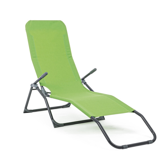 Lettino brandina pieghevole reclinabile basculante Verde Lime