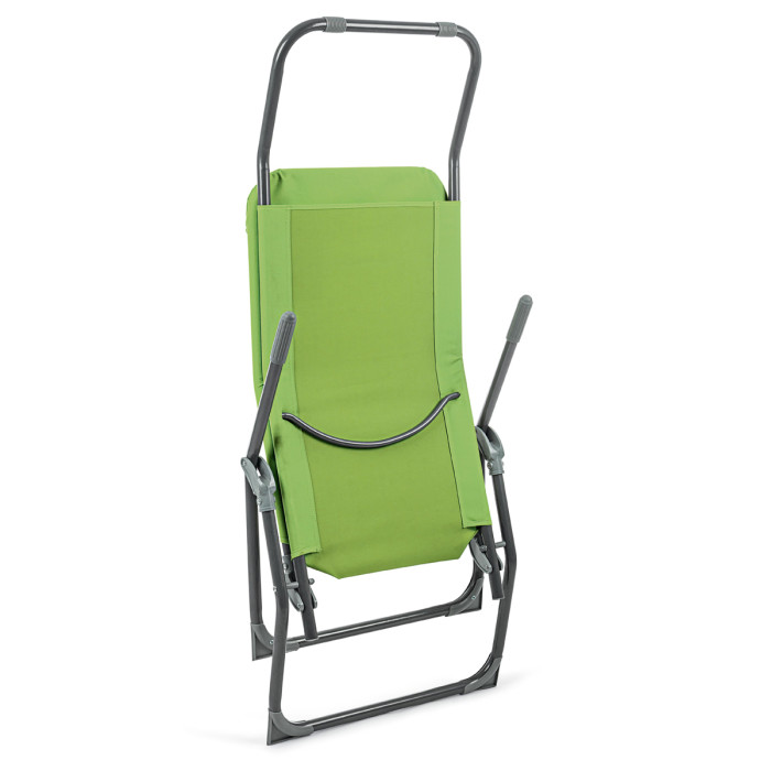 Lettino brandina pieghevole reclinabile basculante Verde Lime