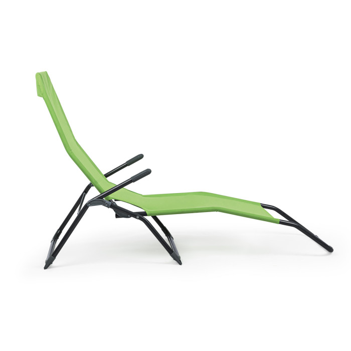 Lettino brandina pieghevole reclinabile basculante Verde Lime