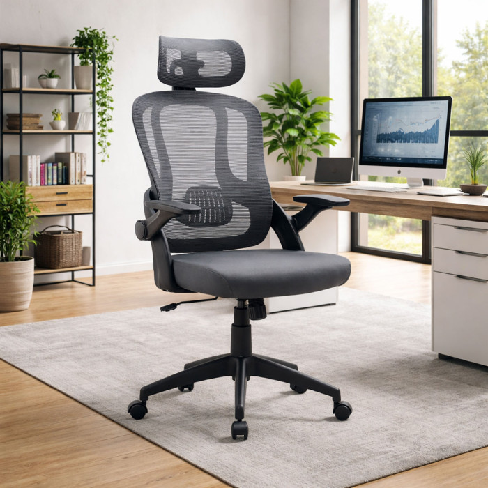 poltrona-ufficio-girevole-in-tessuto-grigio-delphi-braccioli-ribaltabili-supporto-lombare