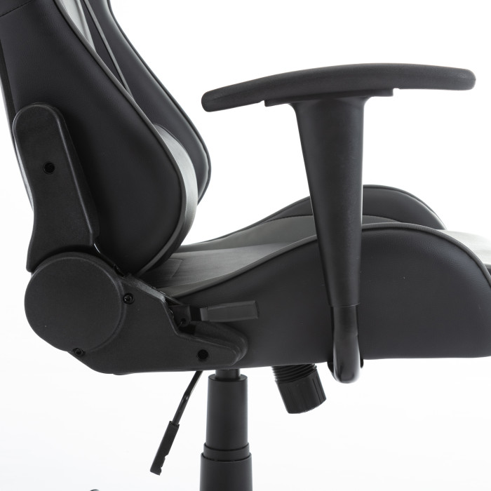 Poltrona da Gaming Lotus reclinabile sedia ufficio con ruote girevole Nero/Grigio