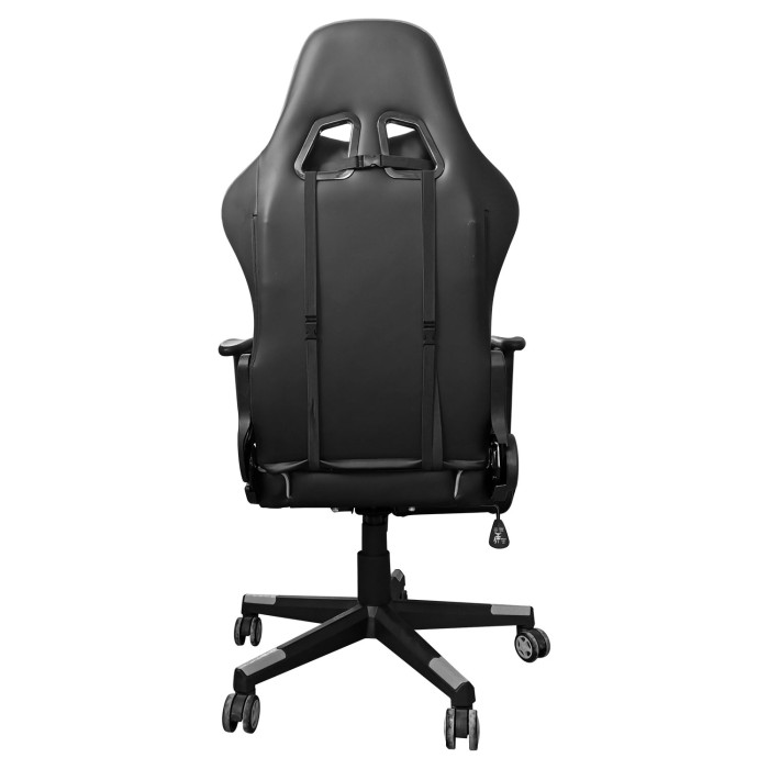 Poltrona da Gaming Lotus reclinabile sedia ufficio con ruote girevole Nero/Grigio