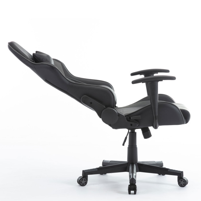 Poltrona da Gaming Lotus reclinabile sedia ufficio con ruote girevole Nero/Rosso