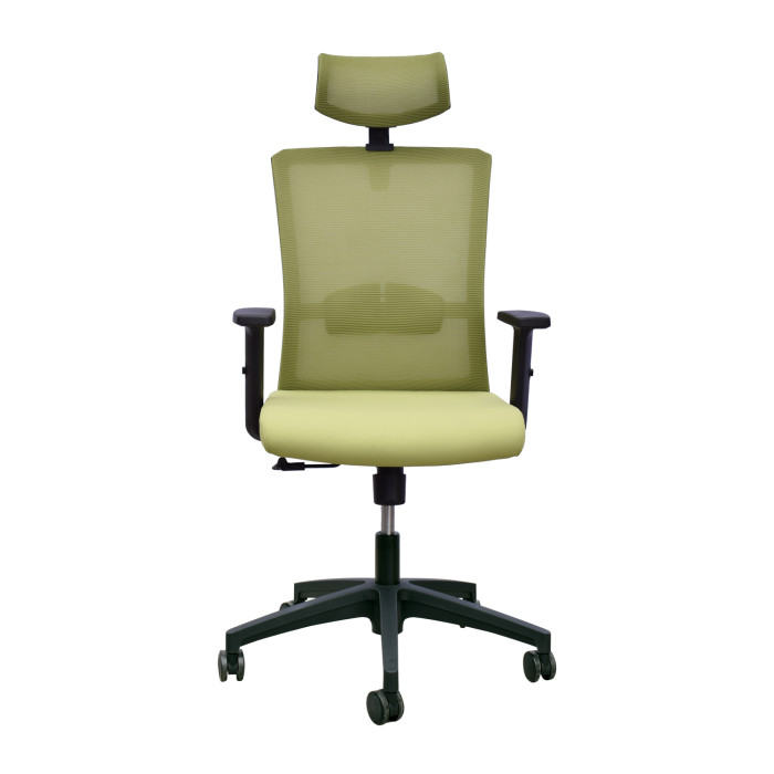 Poltrona ufficio ergonomica sedia girevole con rotelle scrivania studio Vega col. Verde