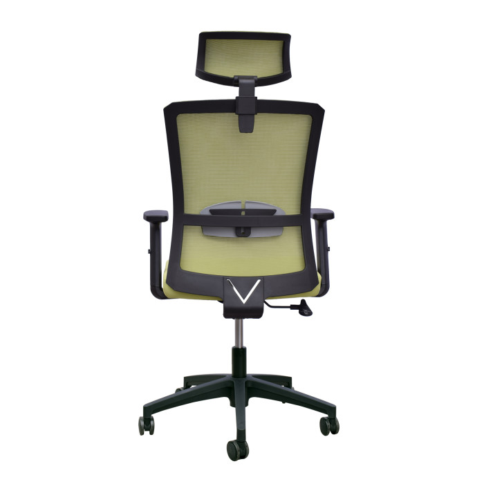 Poltrona ufficio ergonomica sedia girevole con rotelle scrivania studio Vega col. Verde