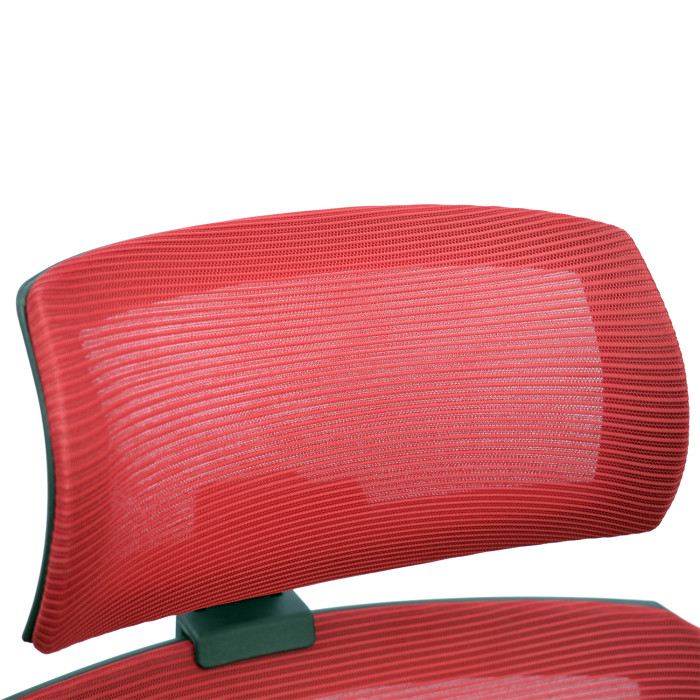 Poltrona ufficio ergonomica sedia girevole con rotelle scrivania studio Vega col. rosso