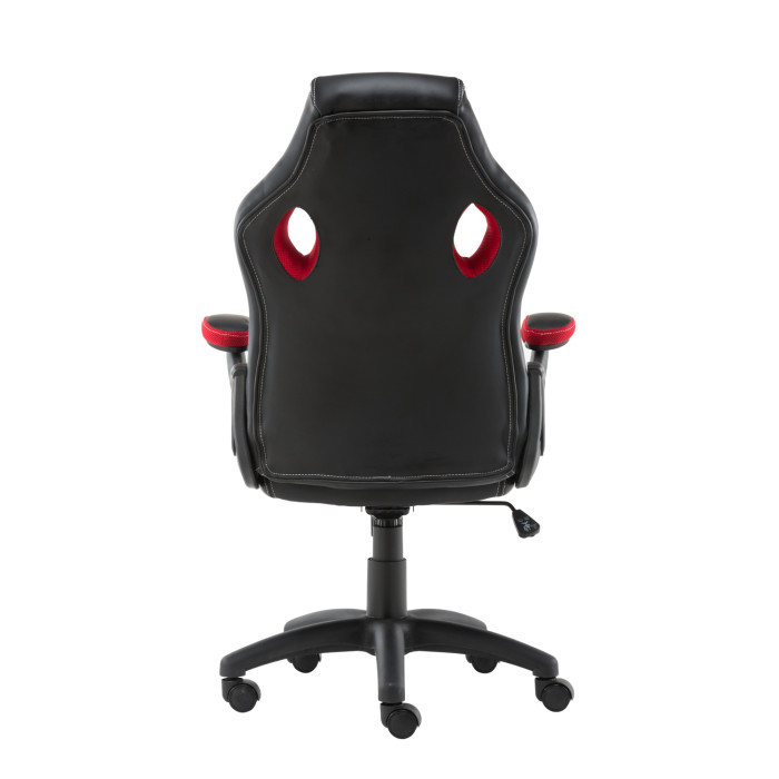 Poltrona da Gaming e/o ufficio sedia gioco girevole con rotelle mod. Adam col. Nero/Rosso