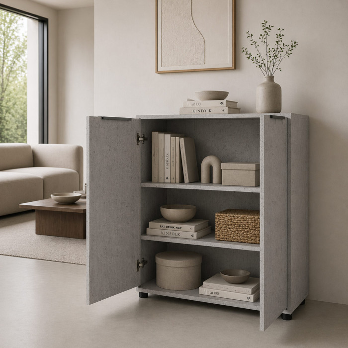 bambey-mobile-madia-2-ante-2-ripiani-L72xP35xH88-cm-cemento-opaco