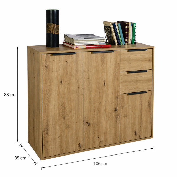 bambey-mobile-madia-3-ante-2-cassetti-L106xP35xH88-cm-rovere-artisan