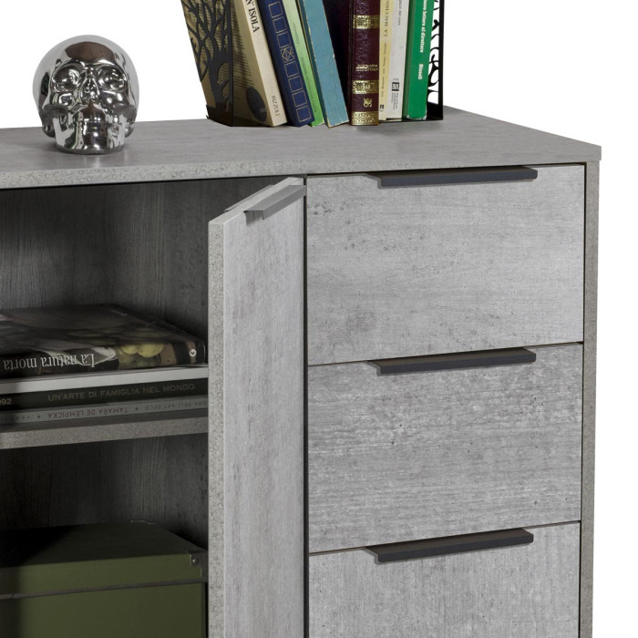 bambey-mobile-madia-3-ante-2-cassetti-L106xP35xH88-cm-cemento-opaco