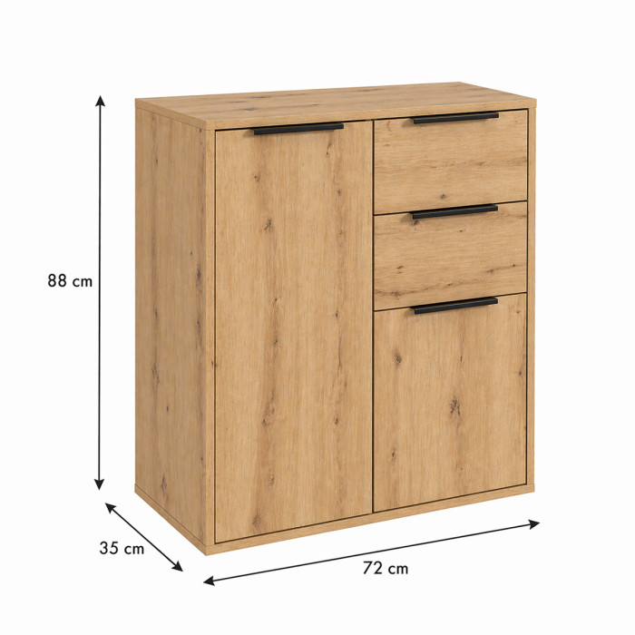 bambey-mobile-madia-2-ante-2-cassetti-L72xP35xH88-cm-rovere-artisan