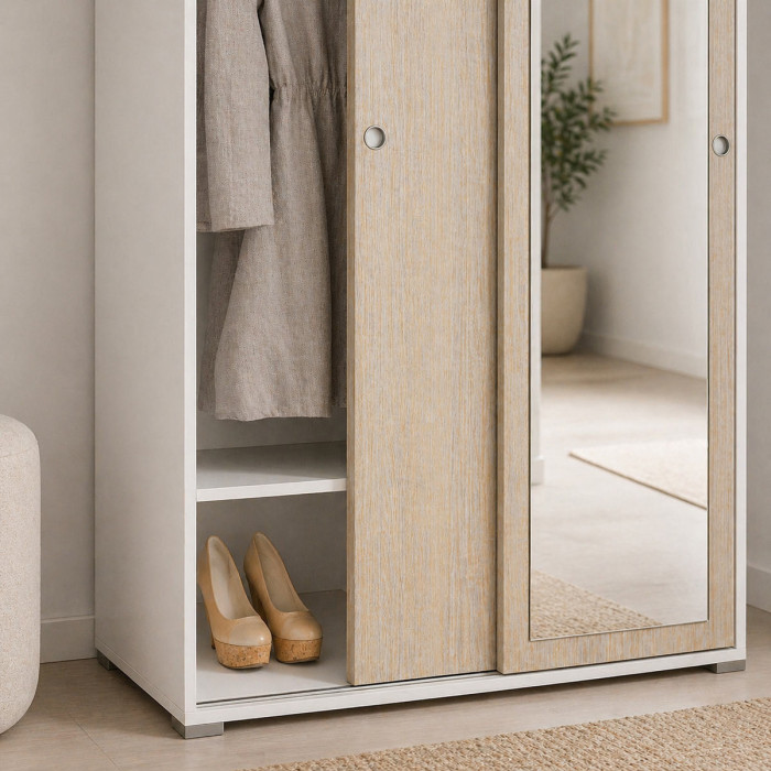 armadio-per-casa-ingresso-anta-scorrevole-con-specchio-L90xP45xH195-slide-rovere