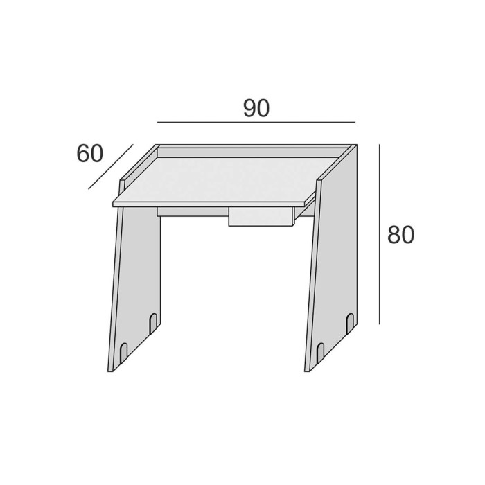 scrivania-portapc-smart-con-cassetto-desk-bianco-frassinato-L90xP60xH80-cm