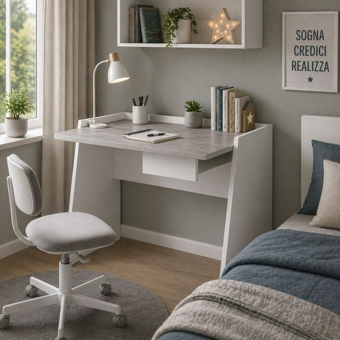 scrivania-portapc-smart-con-cassetto-desk-bianco-frassinato-cemento-L90xP60xH80-cm
