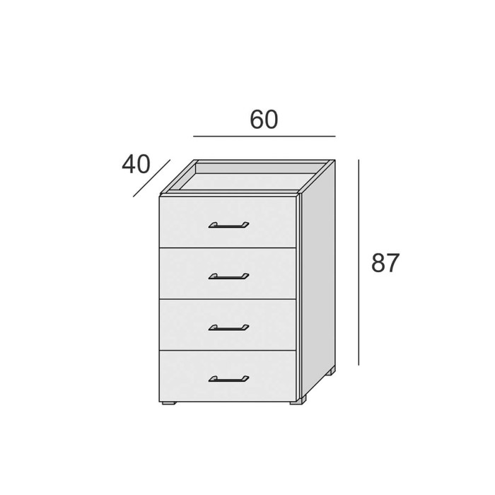 mobile-4-cassetti-arredo-casa-studio-L60xP40xH87-cm-contemporary-bianco-frassinato