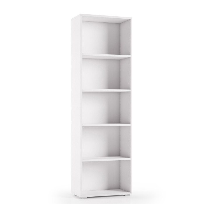 Libreria 5 vani texture 3d L60xP30xH195 cm CONTEMPORARY Bianco