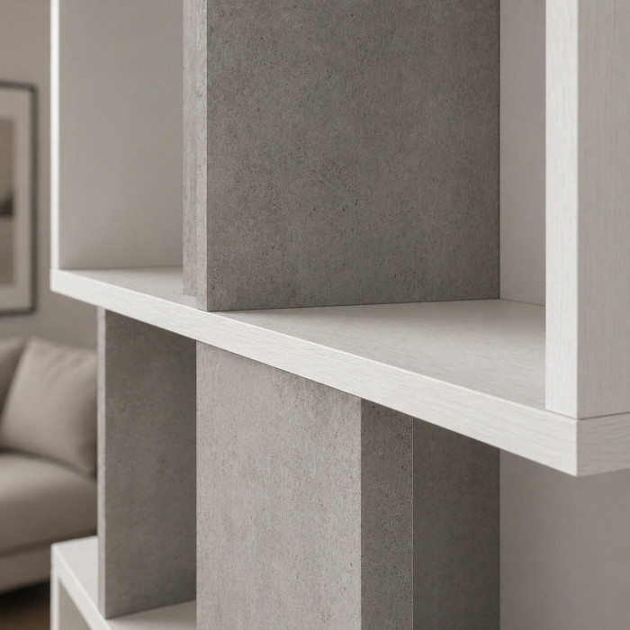 libreria-divisorio-casa-moderna-tetrix-L145xP29xH145-cm-bianco-frassinato-cemento