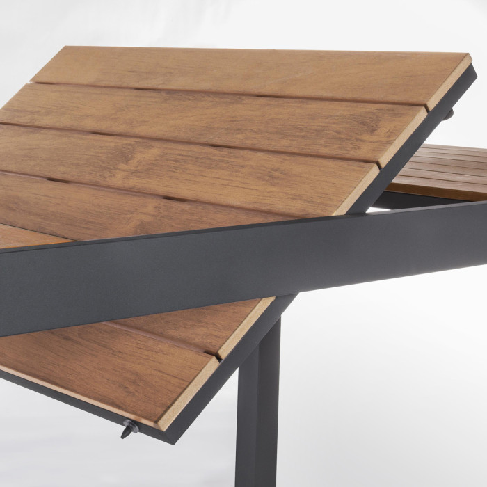 tavolo-elly-alluminio-giardino-160-allungabile-240-antracite-doghe-effetto-legno-teak