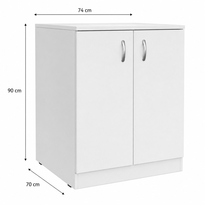 mobile lavanderia copri lavatrice e/o asciugatrice prime bianco L74 x P70 x H90 cm