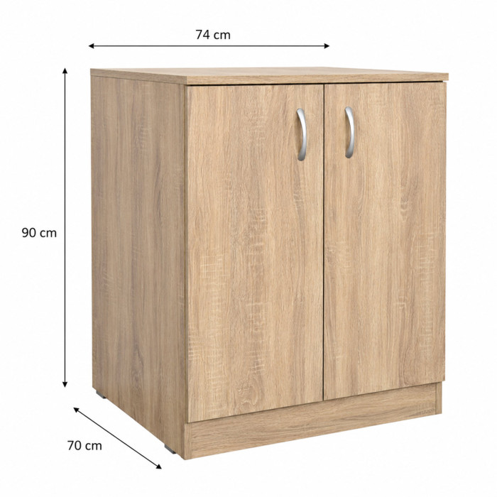 mobile lavanderia copri lavatrice o asciugatrice prime rovere well L74 x P70 x H90 cm