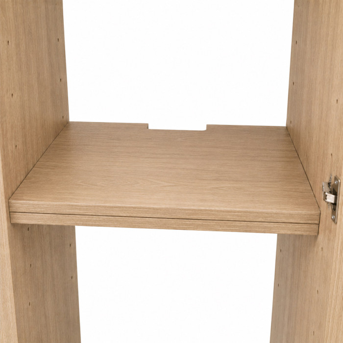 Mobile armadio lavanderia colonna porta lavatrice e asciugatrice con ante PRIME rovere well