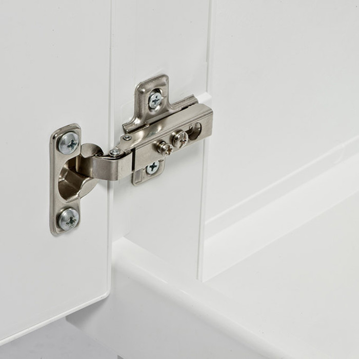 Lavatoio lavapanni da Esterno in Resina 2 Ante con Asse L60xP60 cm Lindol Bianco