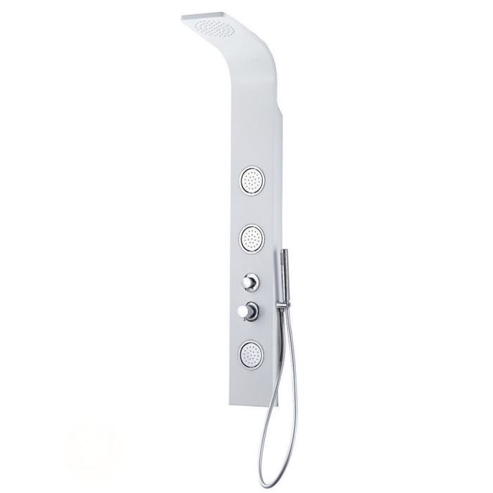 colonne doccia moderne, Imola L20 x H155 cm Bianca in Alluminio