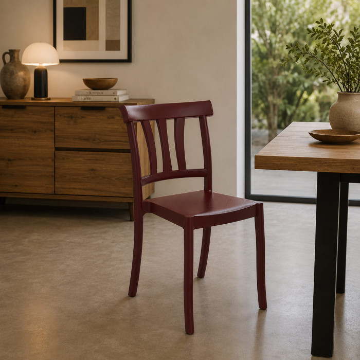 sedie resistenti casa e contract in polipropilene made in italy gael bronzo