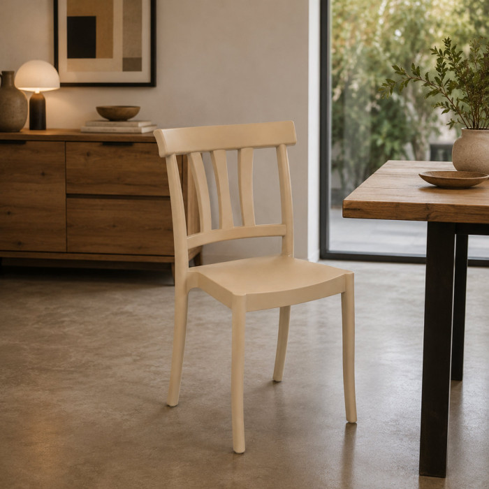 sedie resistenti casa e contract in polipropilene made in italy gael corda