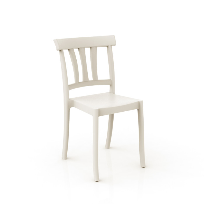 sedie resistenti casa e contract in polipropilene made in italy gael crema