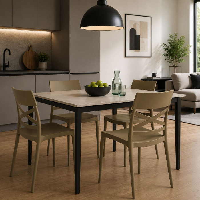 sedie per casa in polipropilene resistenti raggi uv interno e esterno thais corda made in italy