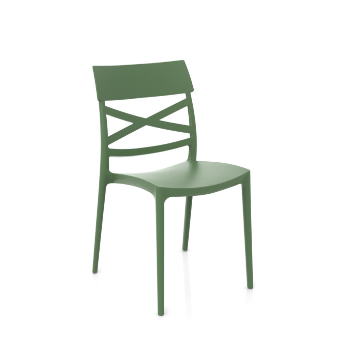 sedie per casa in polipropilene resistenti raggi uv interno e esterno thais menta made in italy