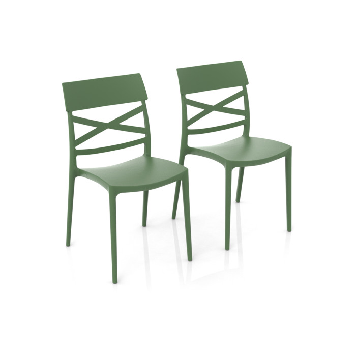 sedie per casa in polipropilene resistenti raggi uv interno e esterno thais menta made in italy