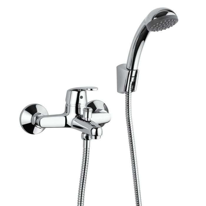 miscelatore-bagno-vasca-doccetta-muro-OFELIA-ottone-cromo