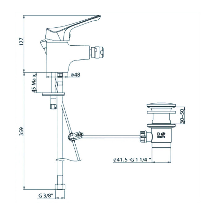 miscelatore-bidet-bagno-leira-ottone-cromo-con-scarico