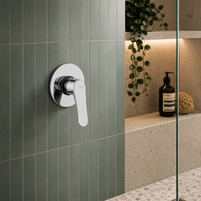 ATTILA - Miscelatore bagno incasso doccia in ottone cromato