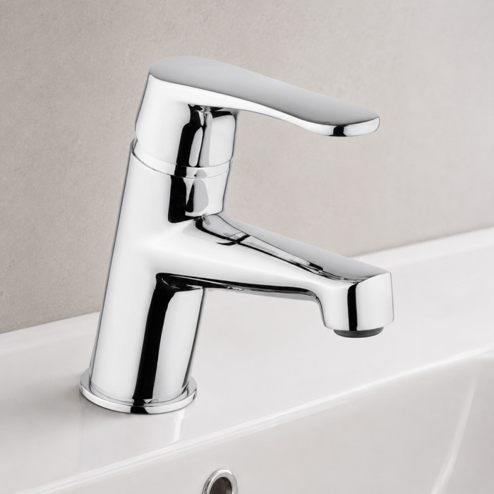 ATTILA - Miscelatore bagno lavabo in ottone cromato