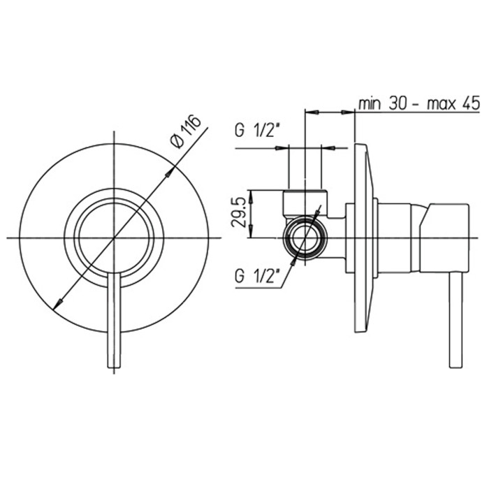 Miscelatore-monocomando-incasso-doccia-ottone-cromo-lucido-essenza