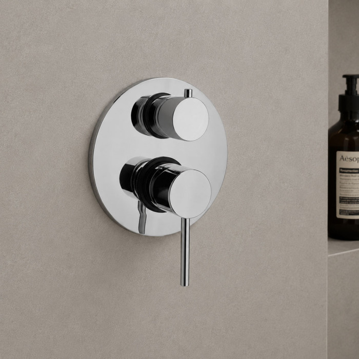 Miscelatore-monocomando-incasso-doccia-2-vie-ottone-cromo-lucido-essenza