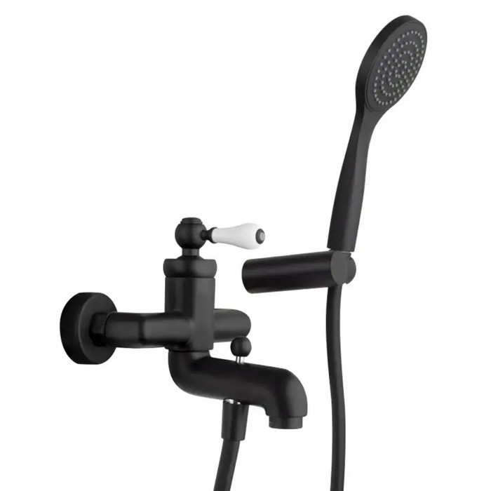 COMO - Miscelatore bagno esterno vasca Nero opaco