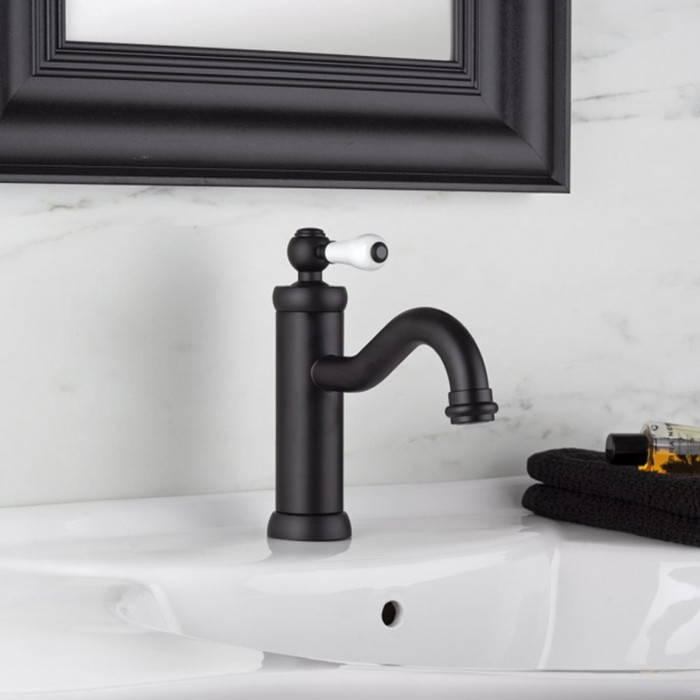 COMO - Miscelatore bagno lavabo Nero opaco