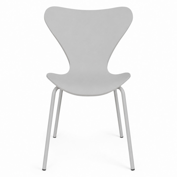 sedie resistenti in polipropilene, design minimal, gambe in metallo ines grigio chiaro
