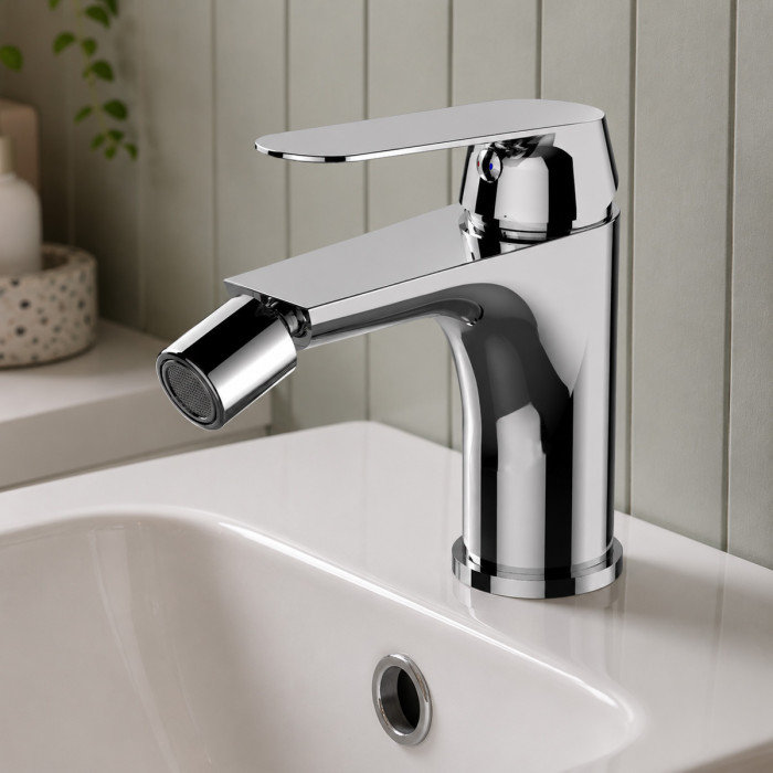 Miscelatore bidet Kellertaps con scarico click-clack SKY cromo
