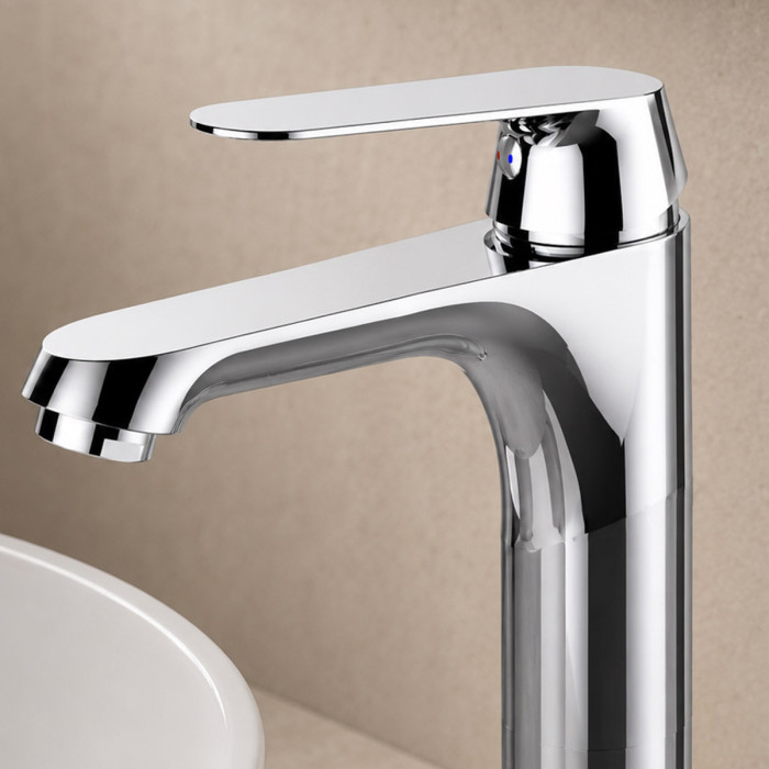Miscelatore lavabo alto Kellertaps con scarico click-clack SKY cromo