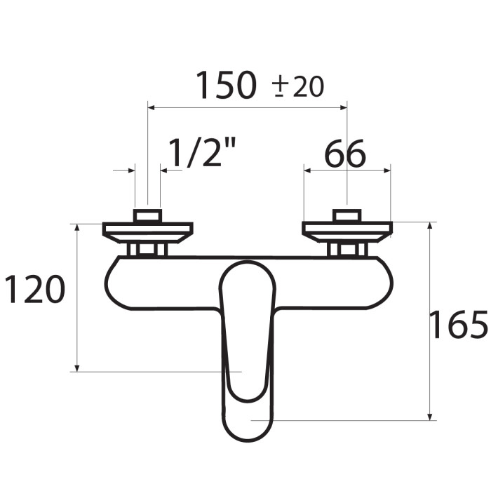 Miscelatore vasca con kit doccetta Kellertaps  WINTER Cromo