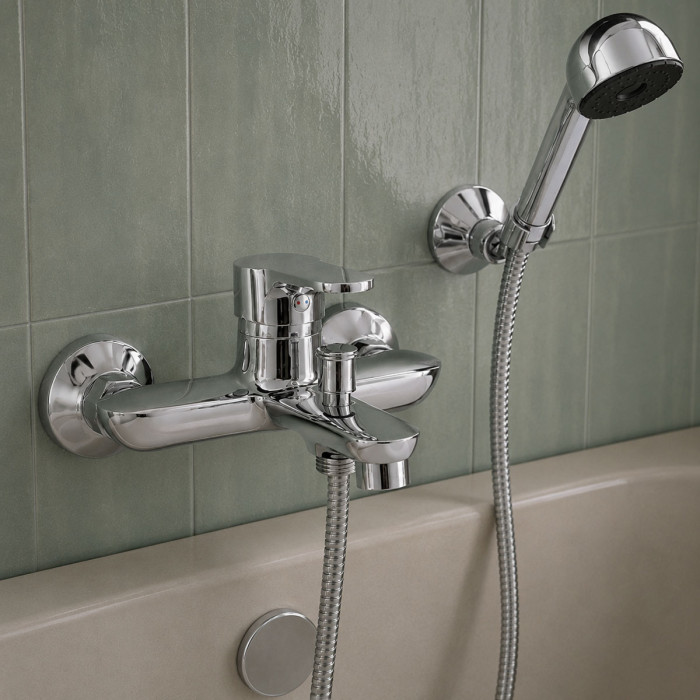 Miscelatore vasca con kit doccetta Kellertaps  WINTER Cromo