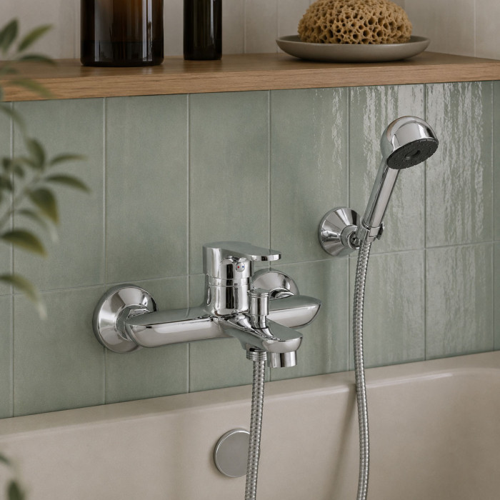 Miscelatore vasca con kit doccetta Kellertaps  WINTER Cromo